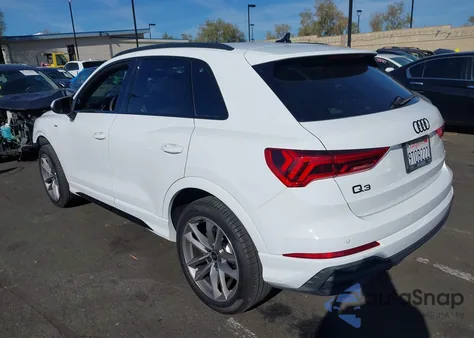 2025 Audi Q3 Premium 45 Tfsi S Line Quattro Tiptronic from USA, damaged, VIN WA1DECF31S1017208